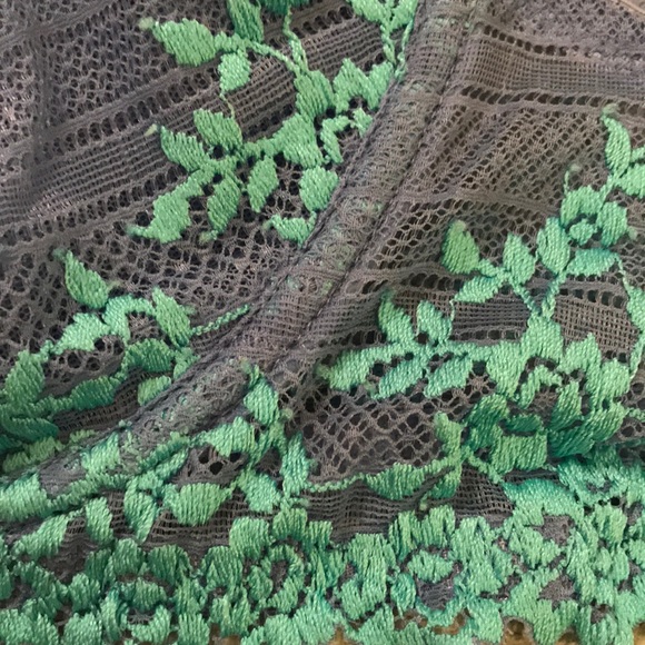 Wacoal Lace Bra in Gray and Mint - Picture 5 of 5